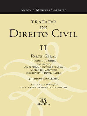cover image of Tratado de Direito Civil Volume II--5ª Edição